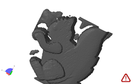 scan as created from co-ordinates mapped by the Modela MDX20 