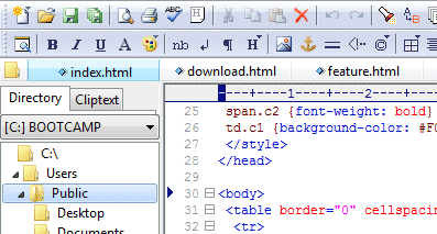 A Preview of the EditPlus GUI more can be descovered at www.editplus.com