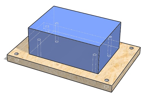 Image of the wax being held