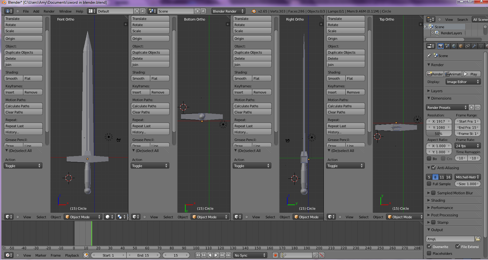 blender finished
