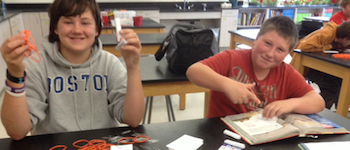 students building index
              card support