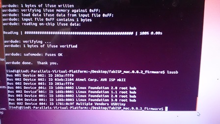 FabISP recognised - Ubuntu