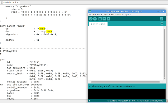 Programming Fabduino with Atmega 328
