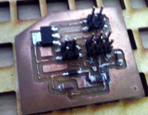 regulator board for bluetooth and servo