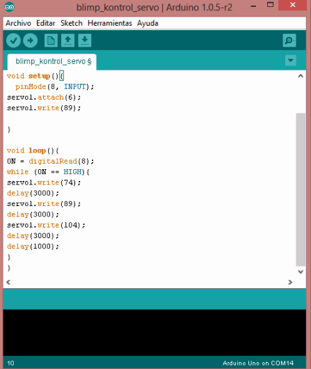 servo control code changed