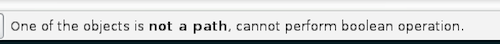 Inkscape Path error