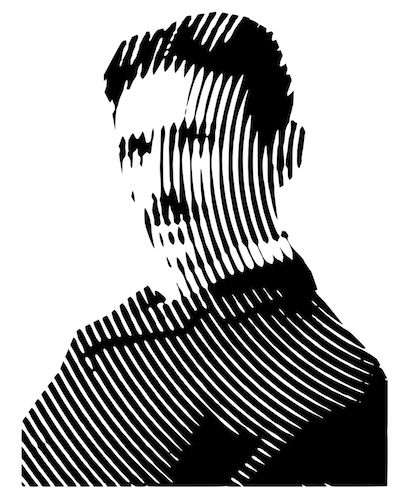 Tesla Circle Halftone