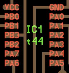 the microcontroller pins