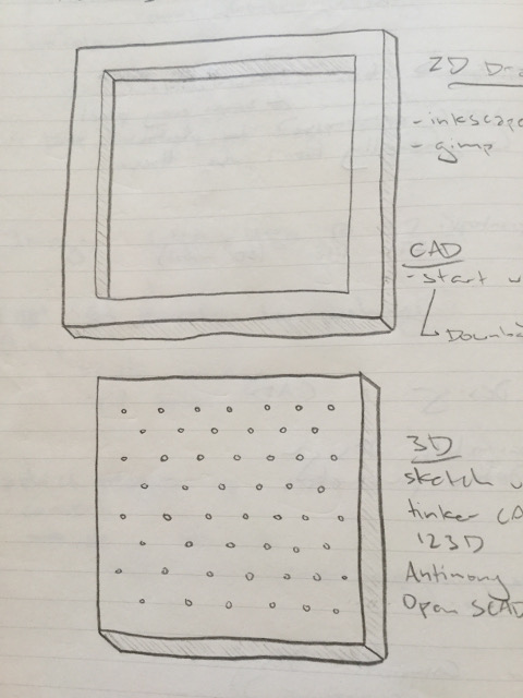 LED lit frame
