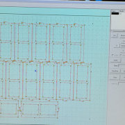 Laser cut settings for the window frames (speed 20 | power 100)