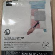 Vacuum bag bought from HEMA