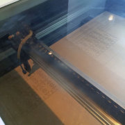 The laser cutting