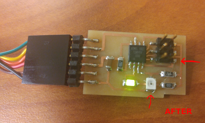 redesigned programmed board