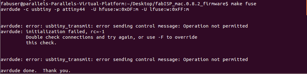 fail connection