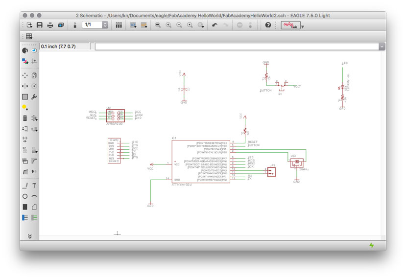 schematic of the future PCB