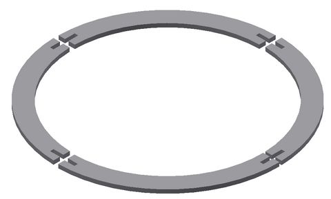 Press-fit sphere design - slot