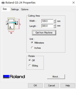 GS-24 printer setup