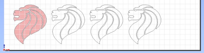 Multiple Lionhead for cutting