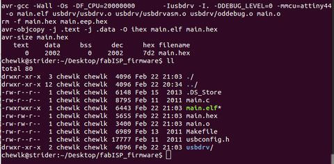 Contents of firmware folder