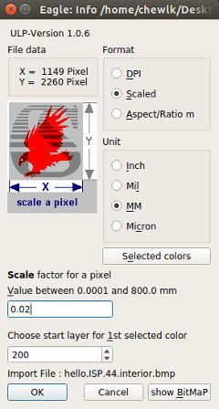 Importing graphics into eagle