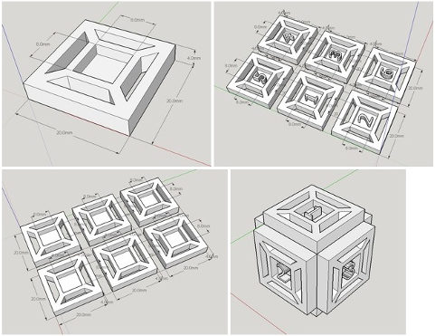 Creating the hollow dice