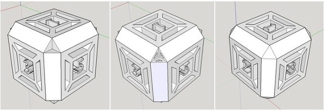 Modified hollow dice