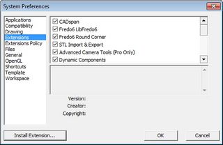 SketchUp extensions