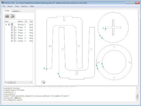 dxf2gcode stool project