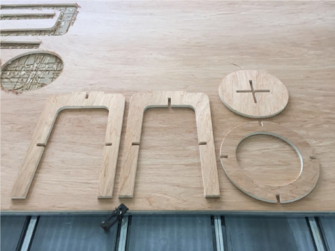 Milling flatpack stool