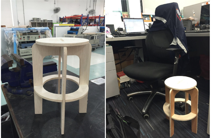 fully assembled stool