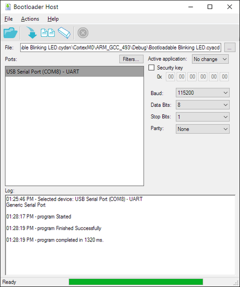 Uploading program