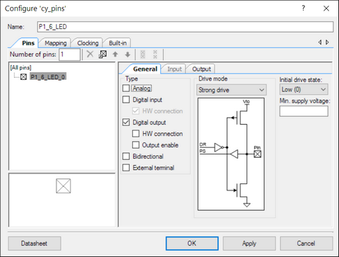 Configuring LED for SW control