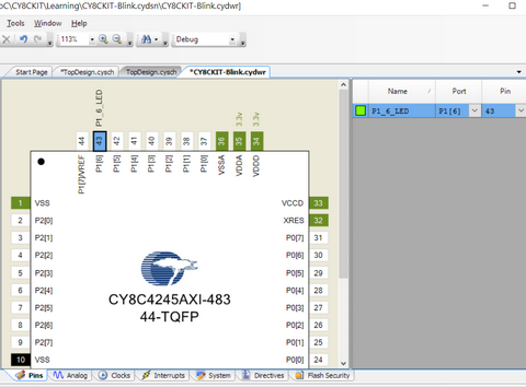 Mapping digital output pin