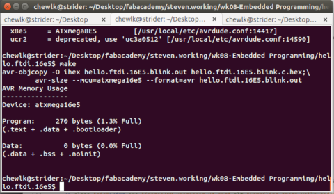 Compiling Xmega Hello code