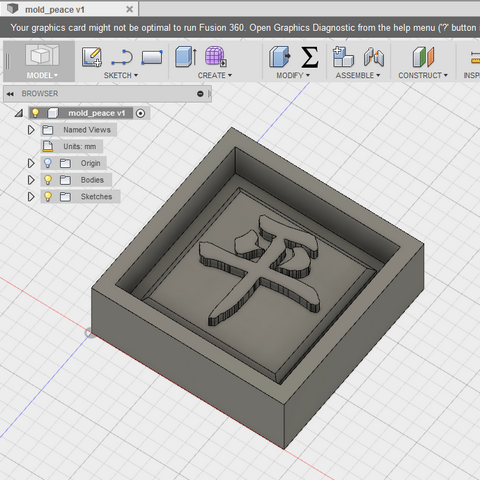Fusion 360 - Peace character