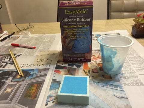 Filling up silicon mold