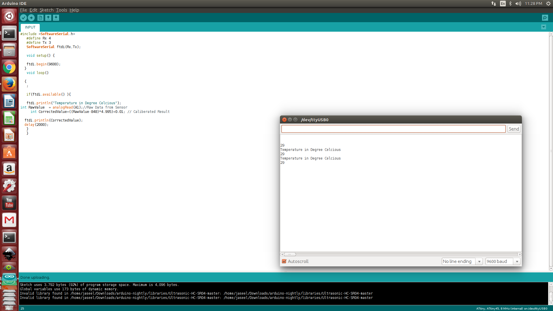 Input devices temp sensor