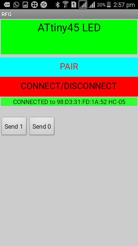 MIT App Inventor ATtiny44 UI Screenshot