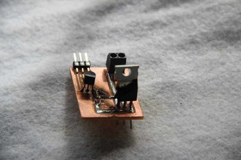 Burned triac