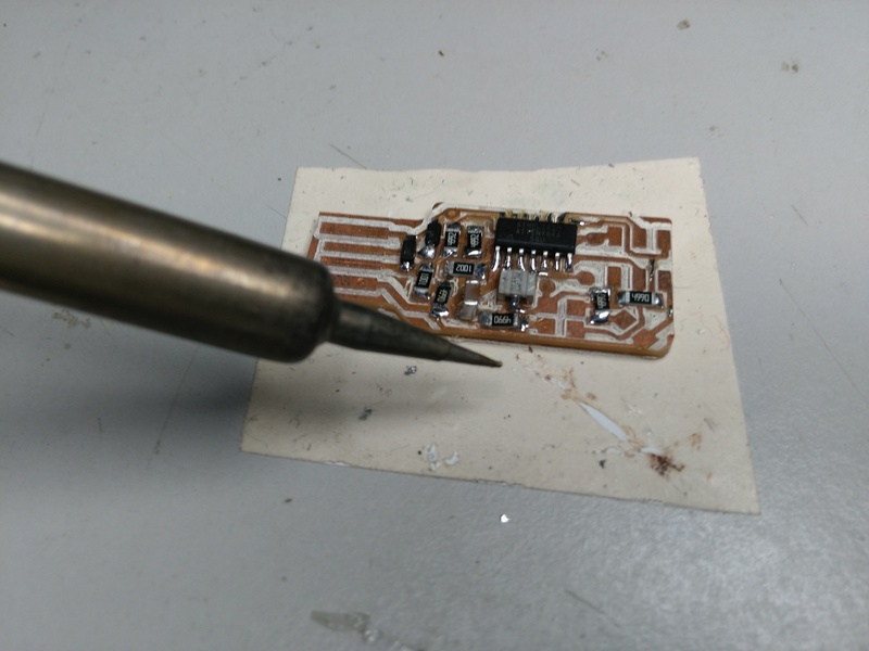 soldering the ISP