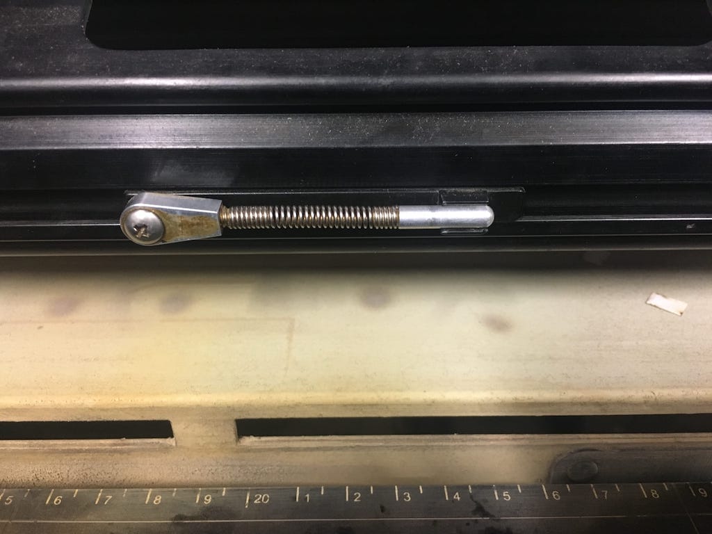 On off switch laser cutter.