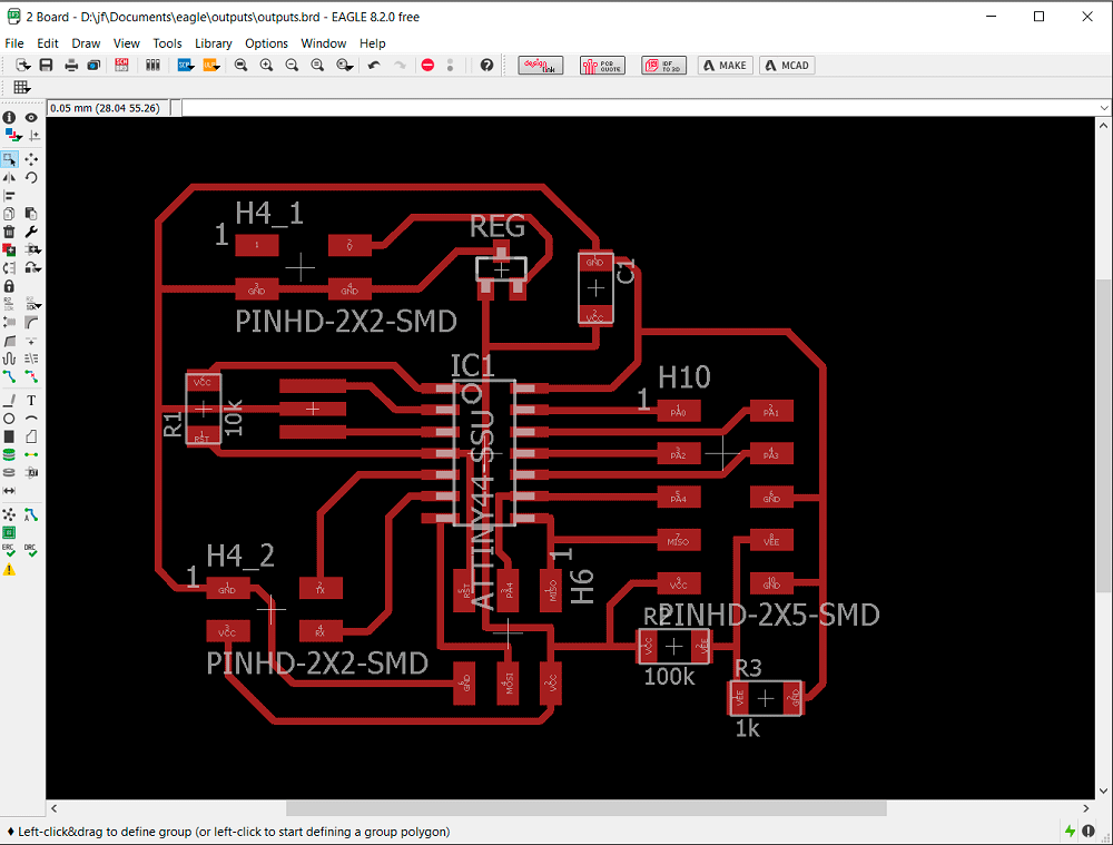 Board outputs