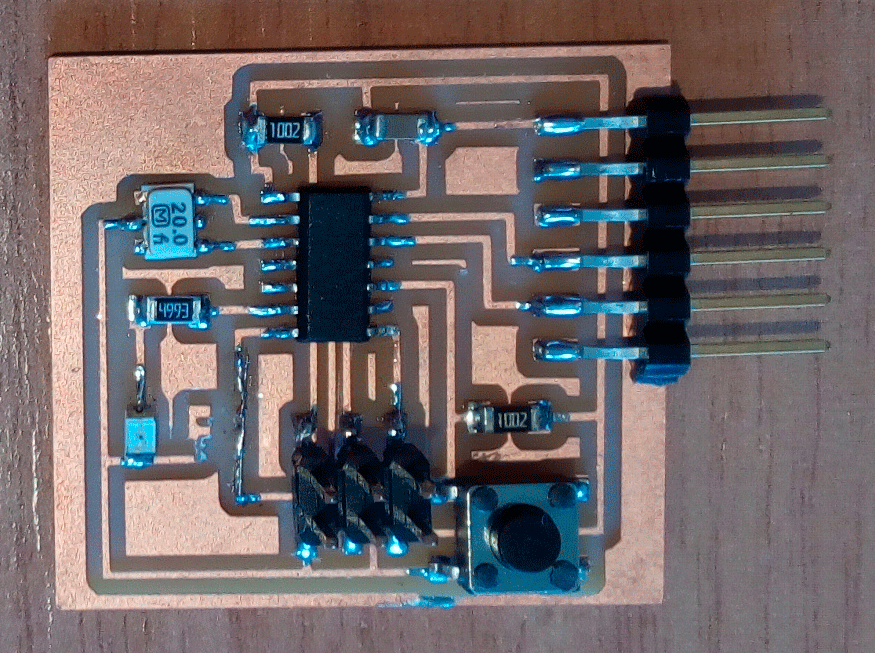 Hello-world board with components