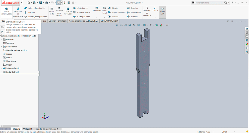 Lateral 3D honeycomb