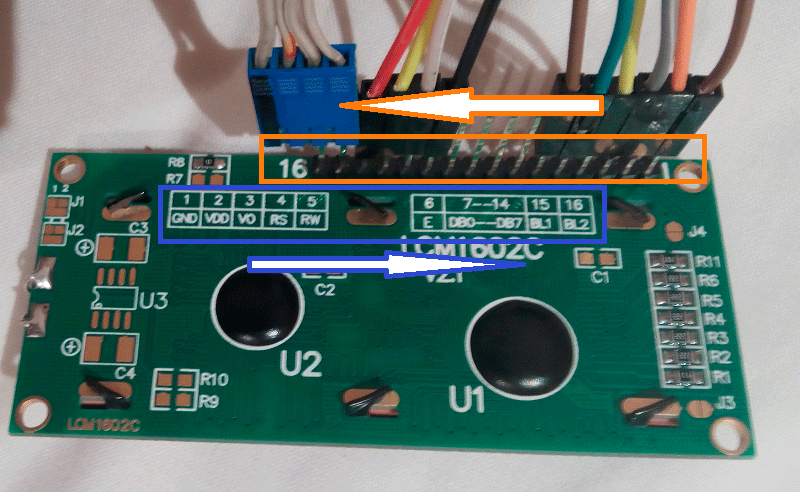 LCD pins