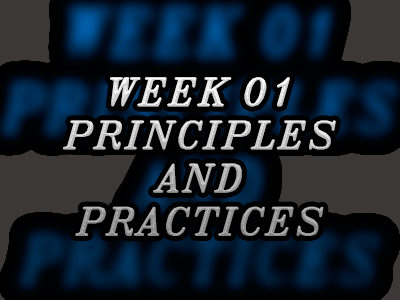 01. PRINCIPLES & PRACTICES