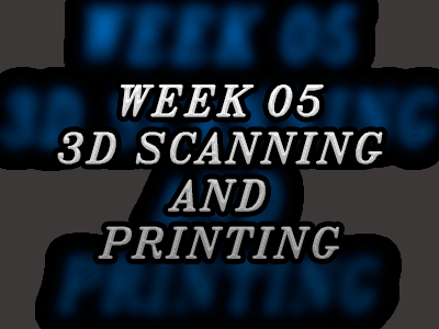 05. 3D SCANNING AND PRINTING
