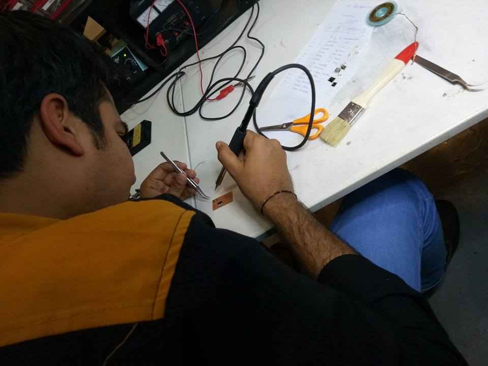 soldering components
