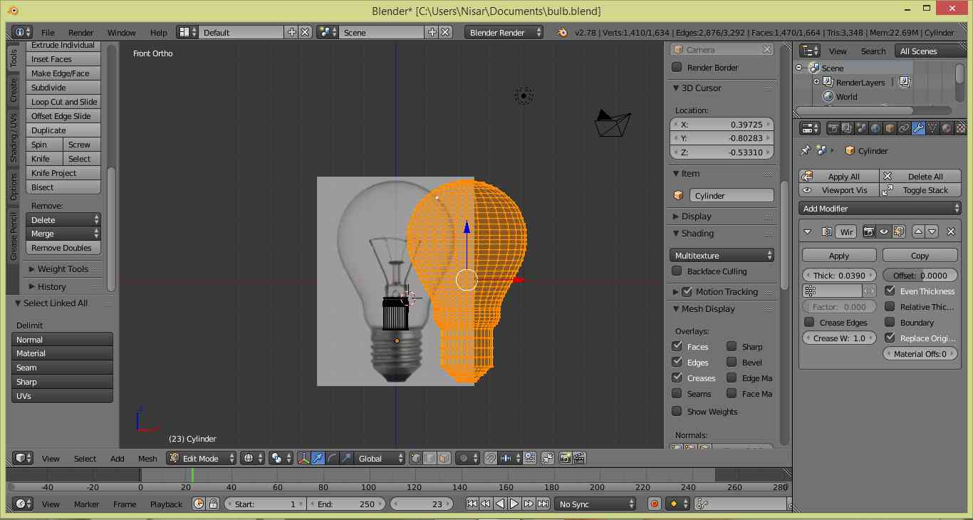Bulb Modelling