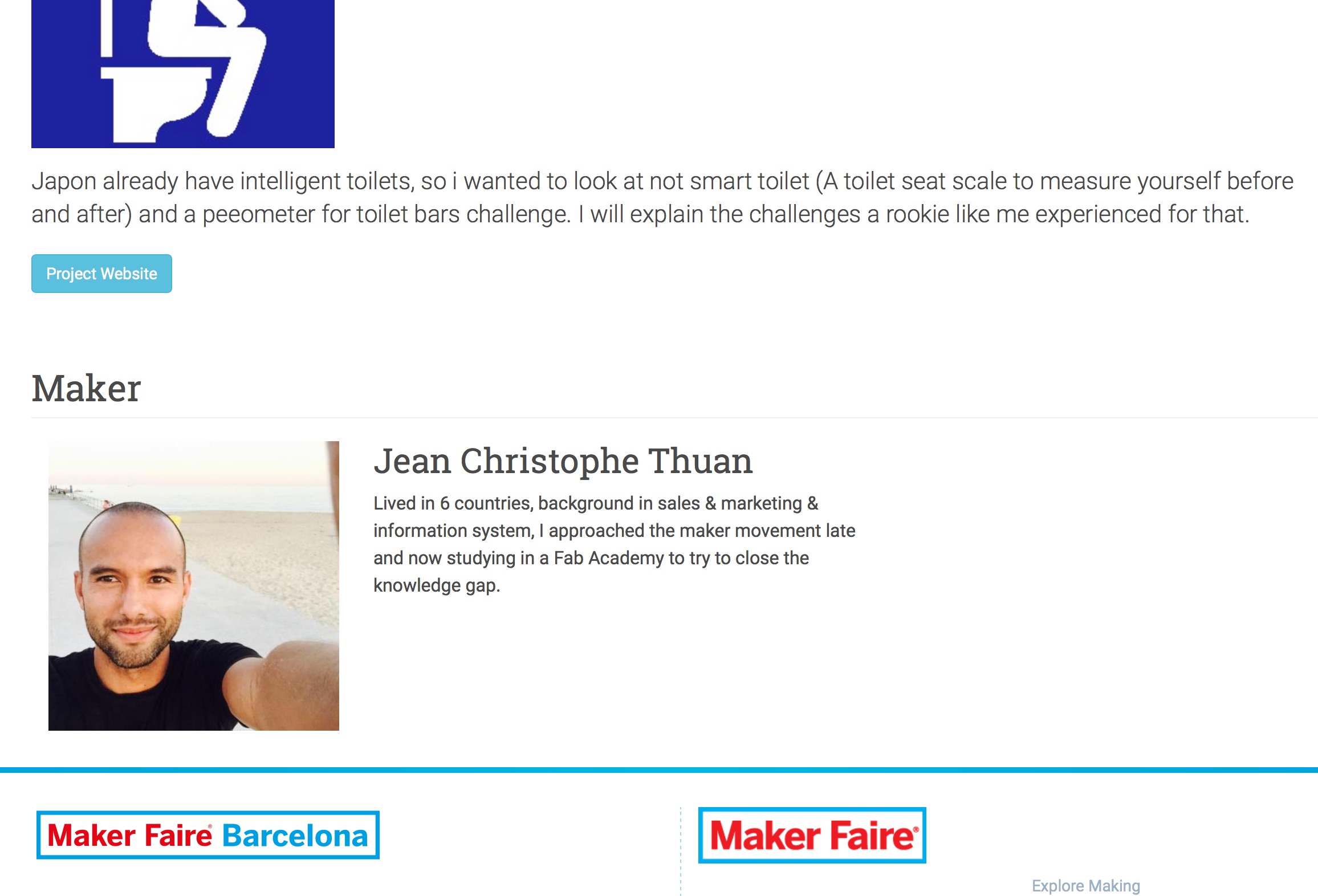 Jean Christophe Thuan Maker Faire Barcelona 2017